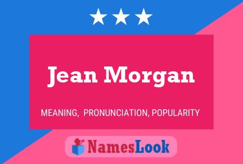 Affiche de nom Jean Morgan