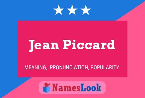 Affiche de nom Jean Piccard