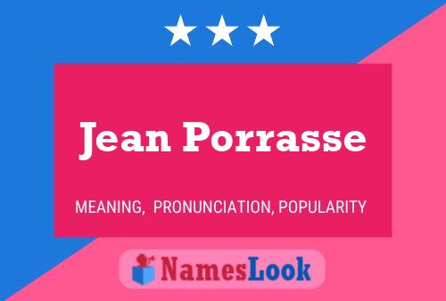 Affiche de nom Jean Porrasse