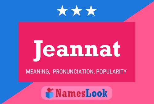 Affiche de nom Jeannat