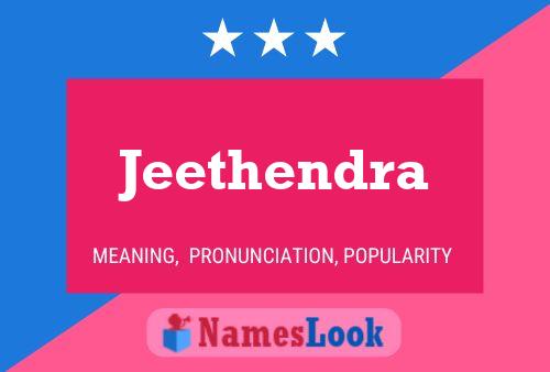 Affiche de nom Jeethendra