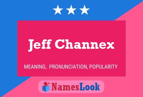 Affiche de nom Jeff Channex