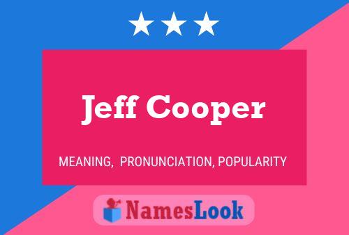 Affiche de nom Jeff Cooper