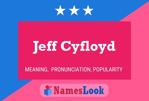 Affiche de nom Jeff Cyfloyd