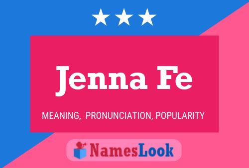 Affiche de nom Jenna Fe