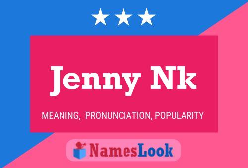 Affiche de nom Jenny Nk