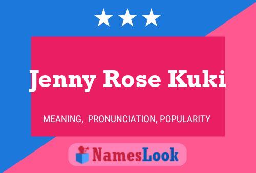 Affiche de nom Jenny Rose Kuki