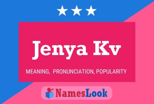 Affiche de nom Jenya Kv