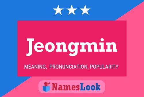 Affiche de nom Jeongmin