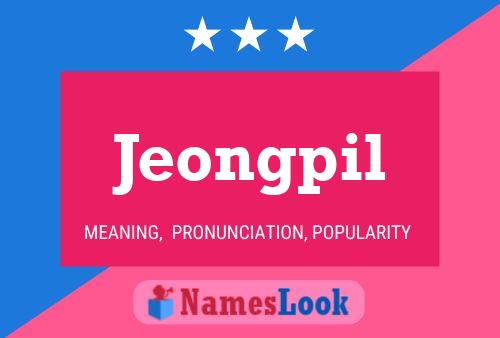 Affiche de nom Jeongpil