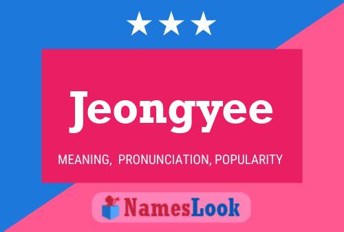 Affiche de nom Jeongyee