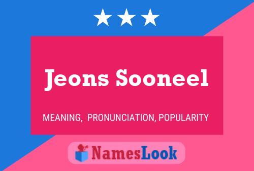 Affiche de nom Jeons Sooneel