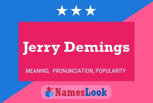 Affiche de nom Jerry Demings