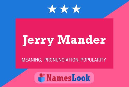 Affiche de nom Jerry Mander