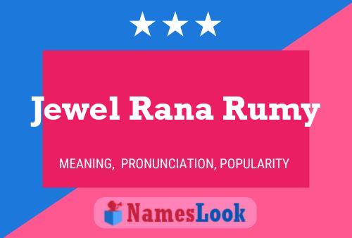 Affiche de nom Jewel Rana Rumy