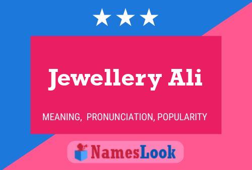 Affiche de nom Jewellery Ali