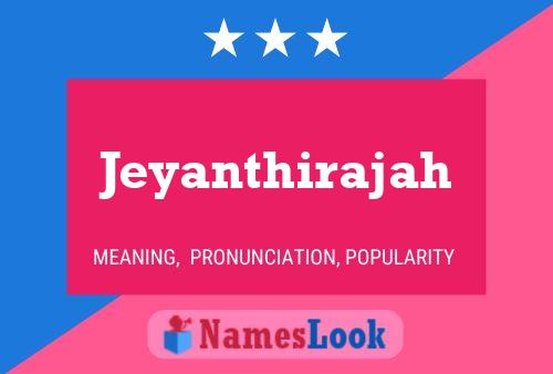 Affiche de nom Jeyanthirajah