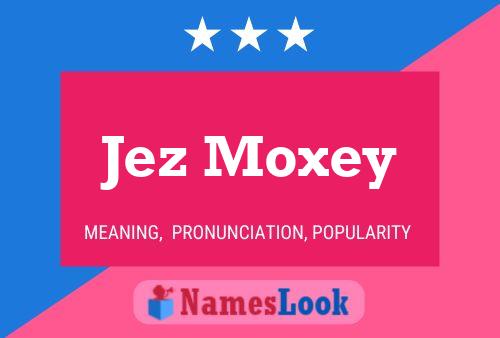 Affiche de nom Jez Moxey