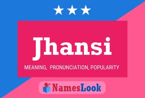 Affiche de nom Jhansi