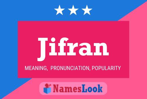 Affiche de nom Jifran