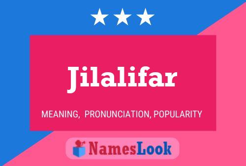 Affiche de nom Jilalifar