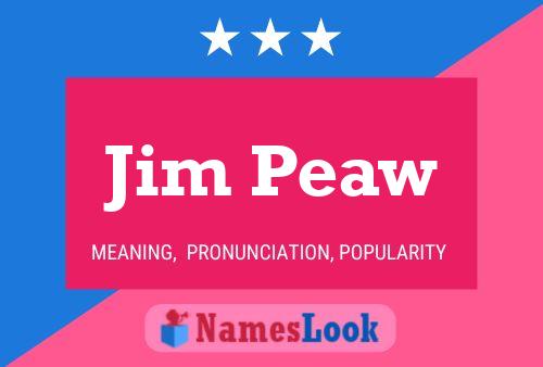 Affiche de nom Jim Peaw