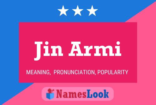 Affiche de nom Jin Armi