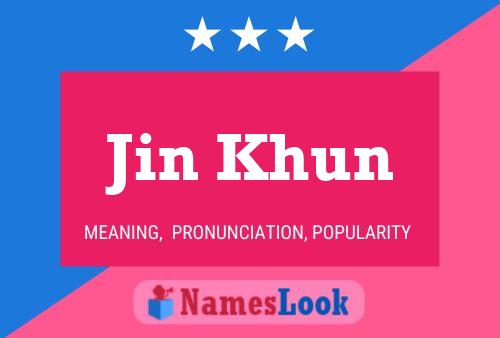 Affiche de nom Jin Khun