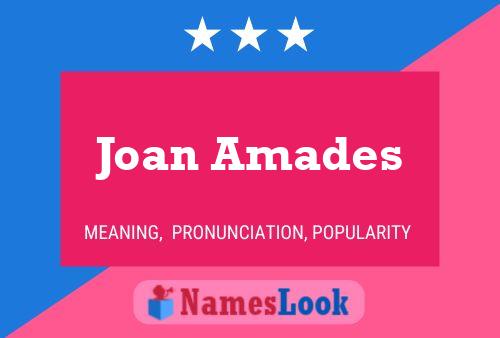 Affiche de nom Joan Amades