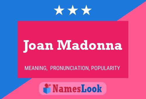 Affiche de nom Joan Madonna