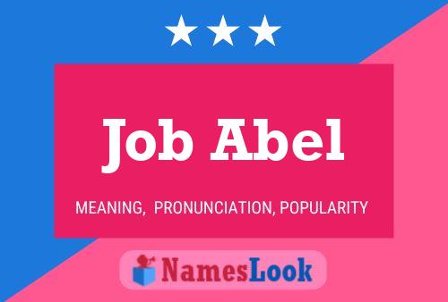 Affiche de nom Job Abel