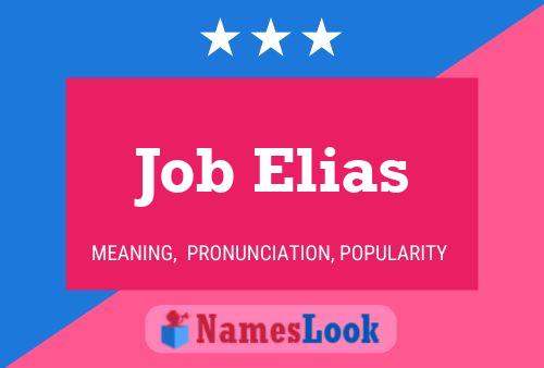 Affiche de nom Job Elias