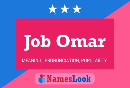 Affiche de nom Job Omar