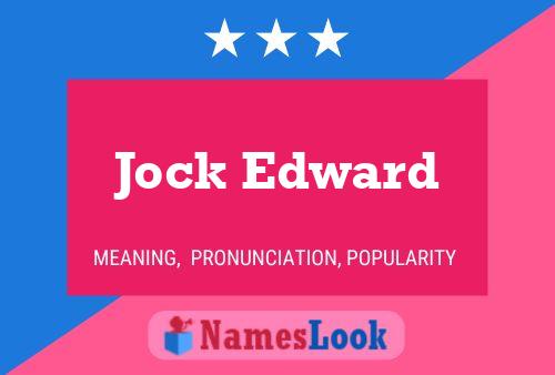 Affiche de nom Jock Edward