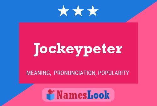 Affiche de nom Jockeypeter