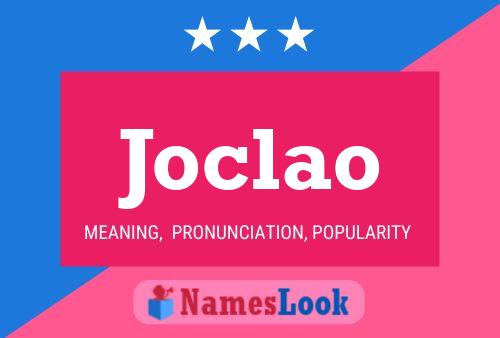 Affiche de nom Joclao