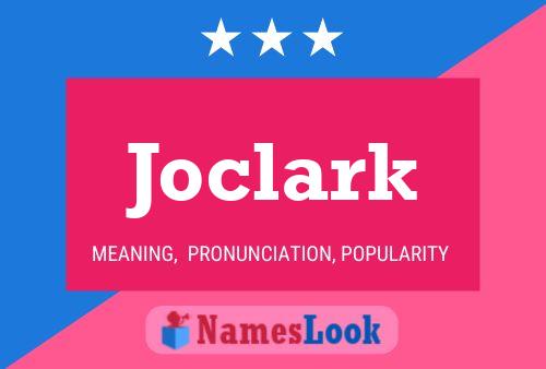 Affiche de nom Joclark