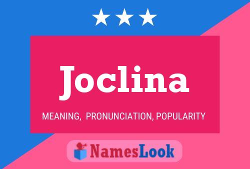 Affiche de nom Joclina