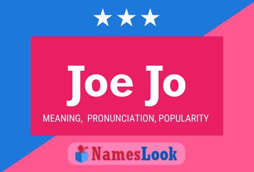 Affiche de nom Joe Jo