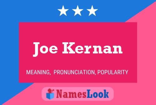 Affiche de nom Joe Kernan