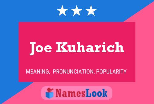 Affiche de nom Joe Kuharich