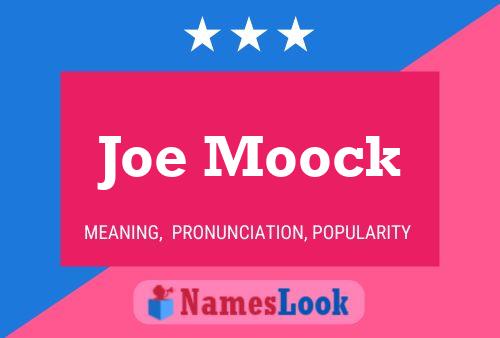 Affiche de nom Joe Moock