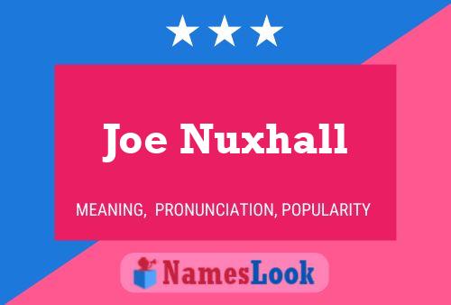 Affiche de nom Joe Nuxhall