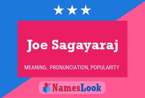 Affiche de nom Joe Sagayaraj