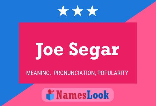 Affiche de nom Joe Segar