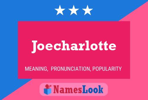 Affiche de nom Joecharlotte