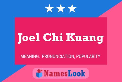 Affiche de nom Joel Chi Kuang