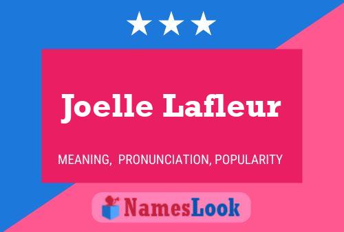 Affiche de nom Joelle Lafleur