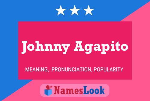 Affiche de nom Johnny Agapito