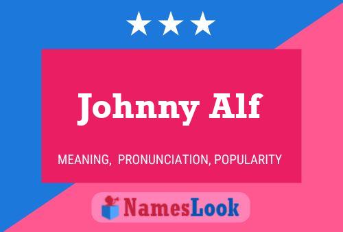 Affiche de nom Johnny Alf